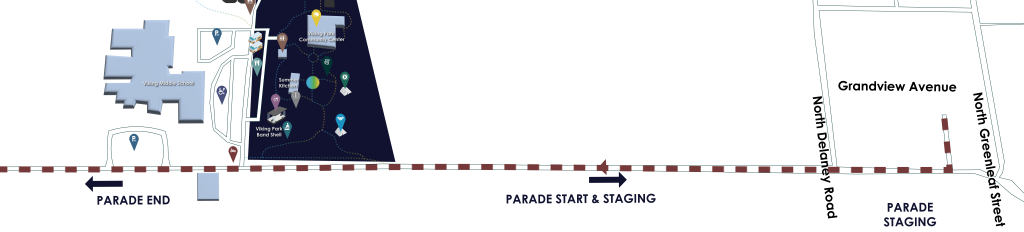 GD26 Saturday Parade Path