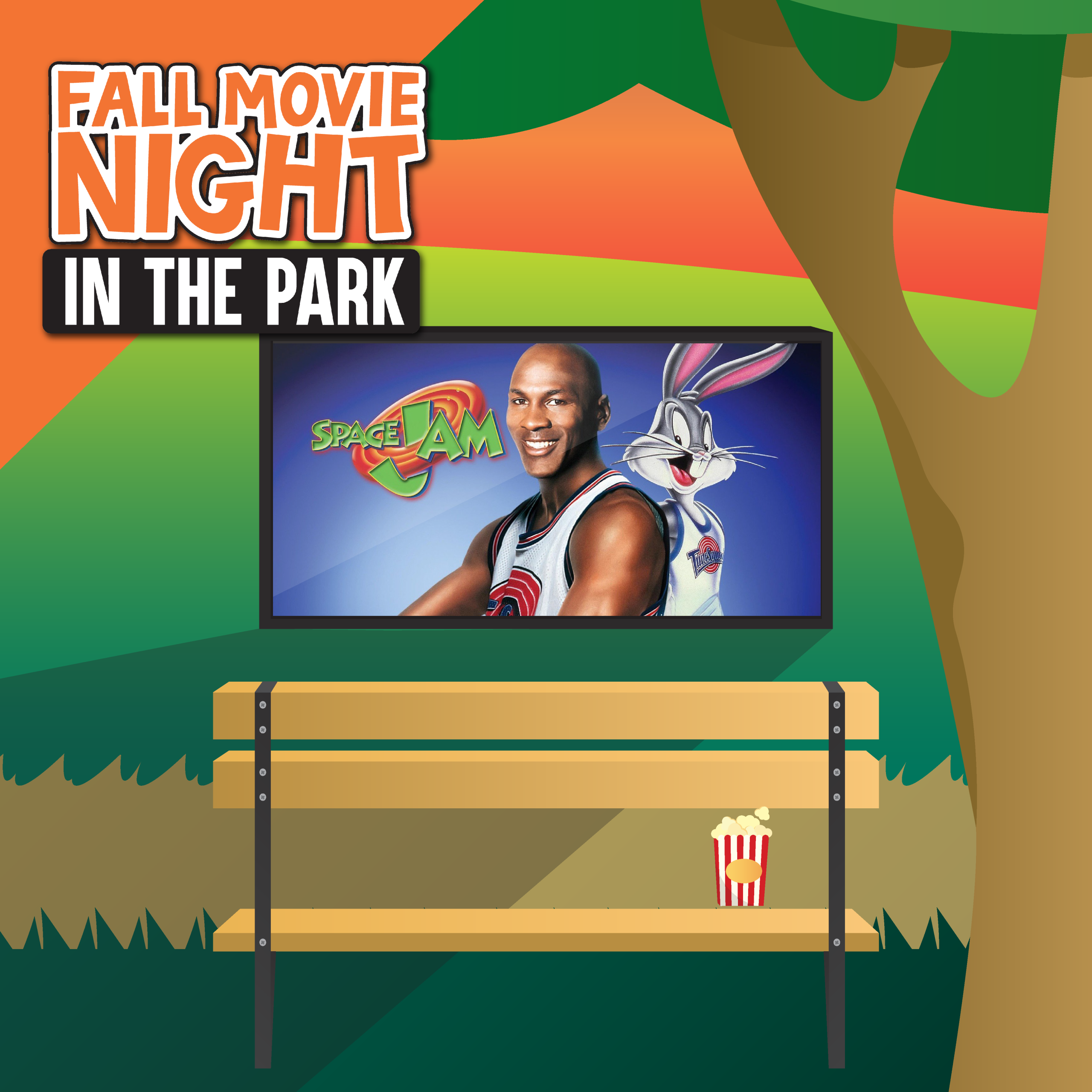 GPD2026 Fall Movies in the Park Calendar 1080 x 1080