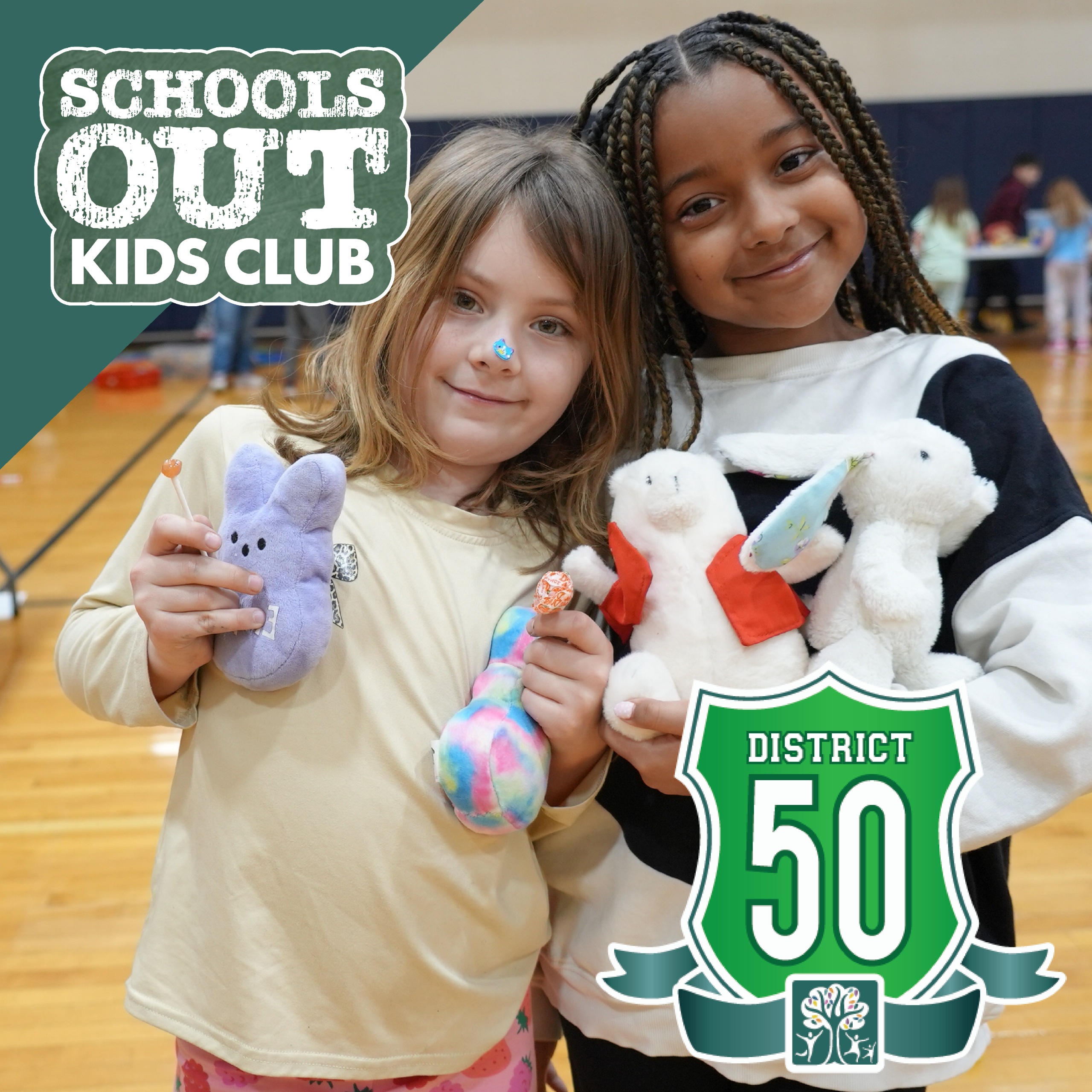 GPD2026 Schools Out Kids Club Calendar District 50 1080 x 1080