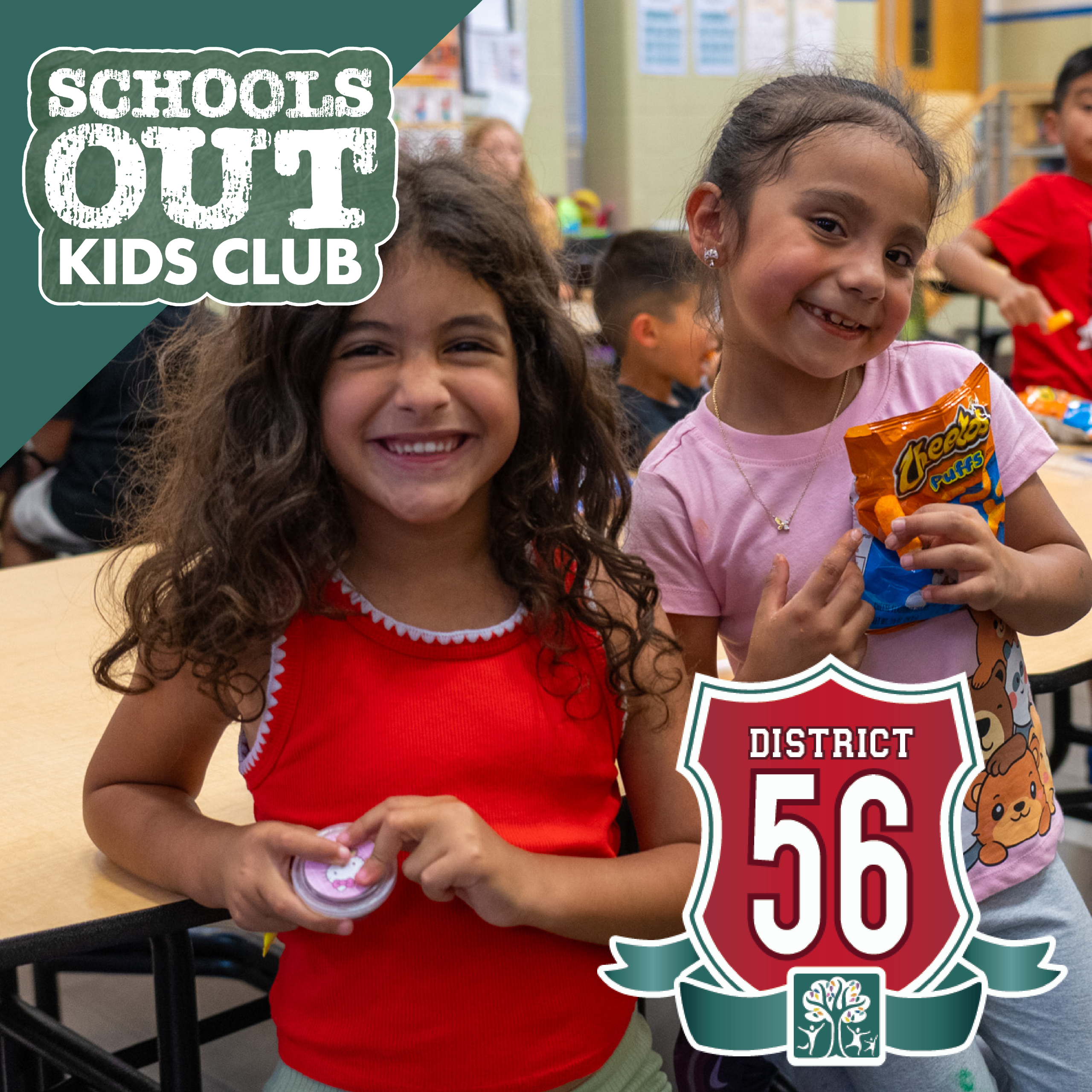 GPD2026 Schools Out Kids Club Calendar District 56 1080 x 1080
